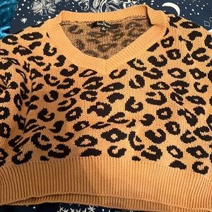 cheetah sweater